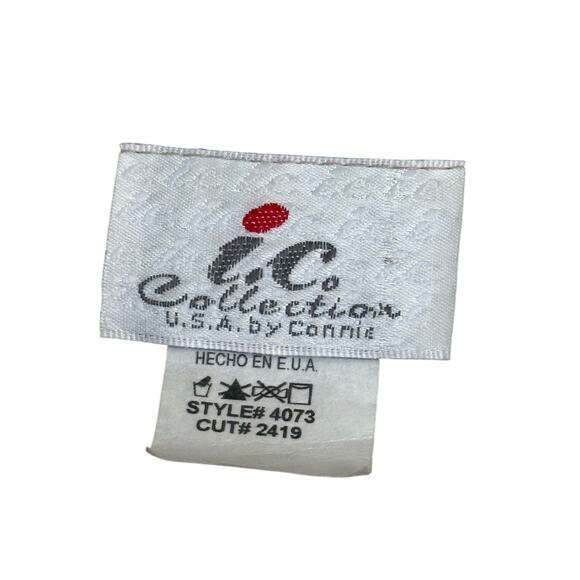 IC By‎ Connie K Collection Blazer Women Small Gold Textured Scroll Jacket Party - Picture 4 of 8